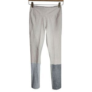 Outdoor Voices Leggings Women's Small Active Running Yoga‎ Dipped 7/8 Beige Grey
